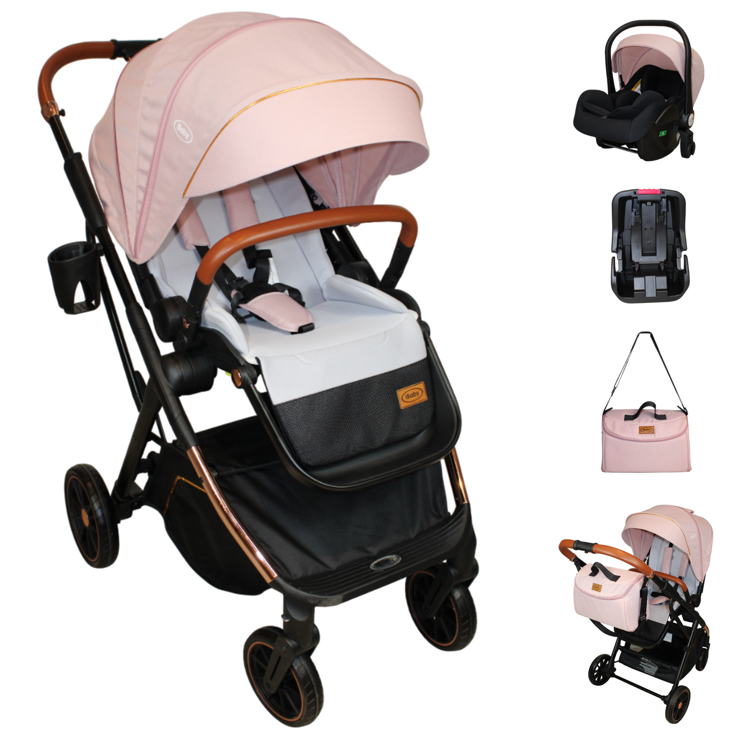 Carriola 4 En 1 Con Base Para Autoasiento Borah Ibaby