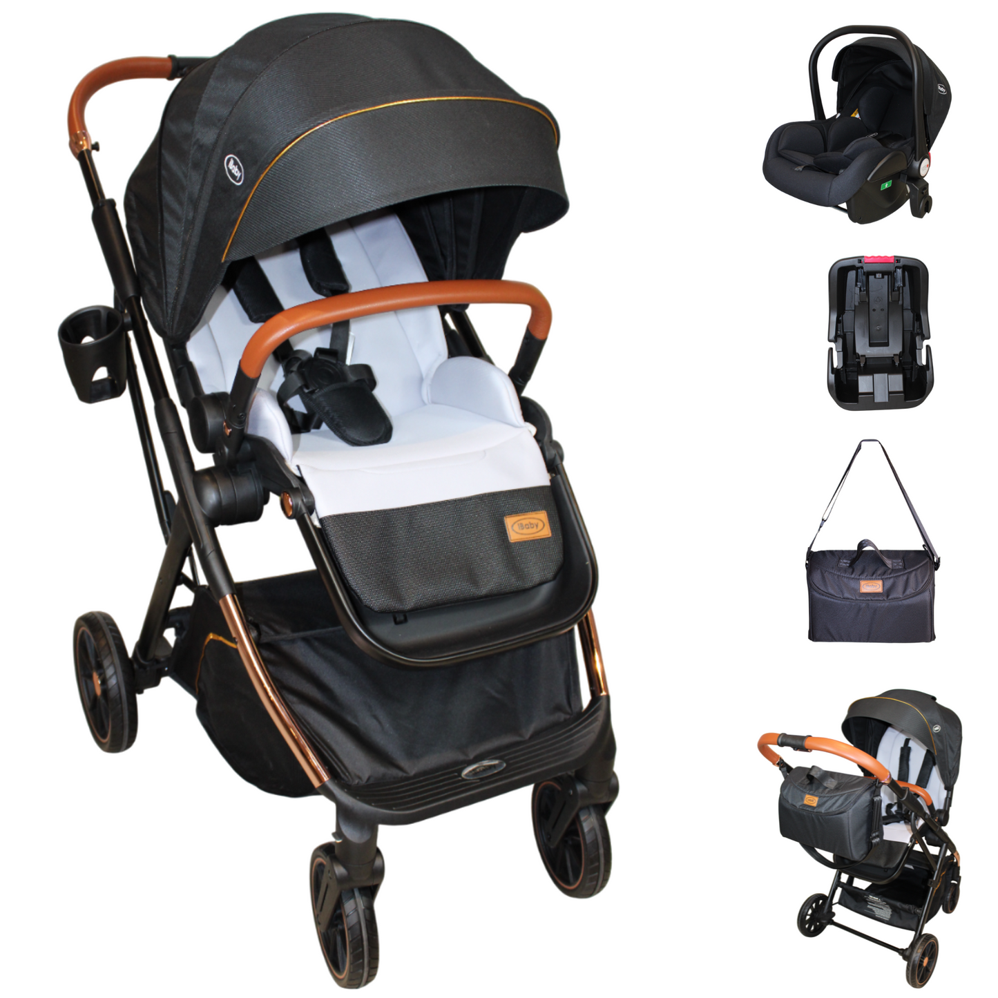 Carriola 4 En 1 Con Base Para Autoasiento Borah Ibaby