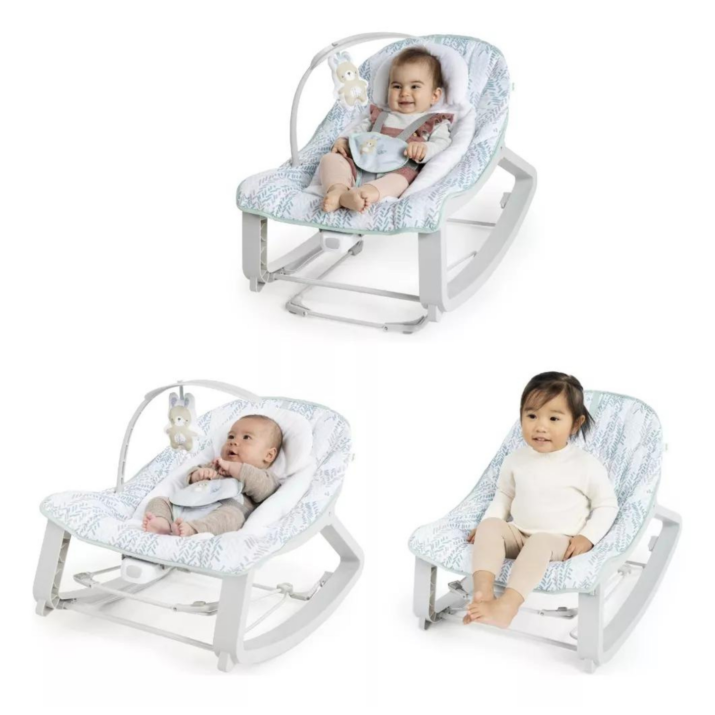 Silla Mecedora Y Vibradora 3 En 1 12637 - Multicolor - Ingenuity