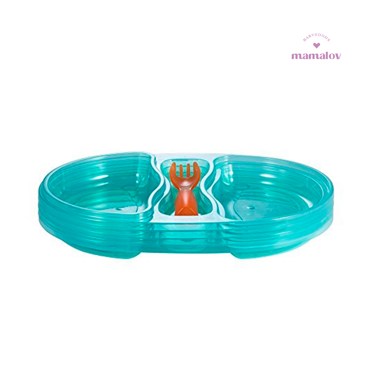 Platos con Division y Tenedor - 6381 Thefirstyears