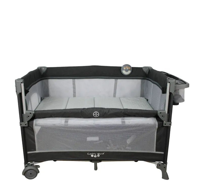 Cuna De Viaje Para Bebe Colecho Con Mosquitero Ts001 - Negro - Confety World