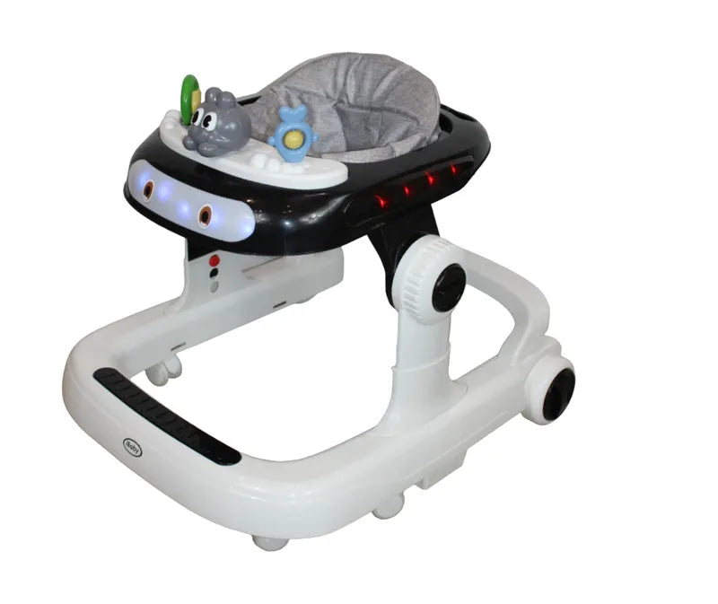 Andadera Y Caminadora 3 En 1 Musical Luces Led Negro Ibaby