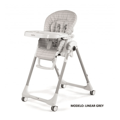 Silla Alta Prima Pappa Follow Me 2 en 1 PEG-PEREGO - Linear Grey