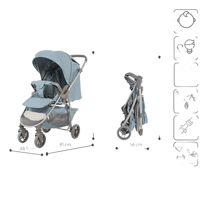 Carriola De Bebe reversible multi-funcional Travel System Max