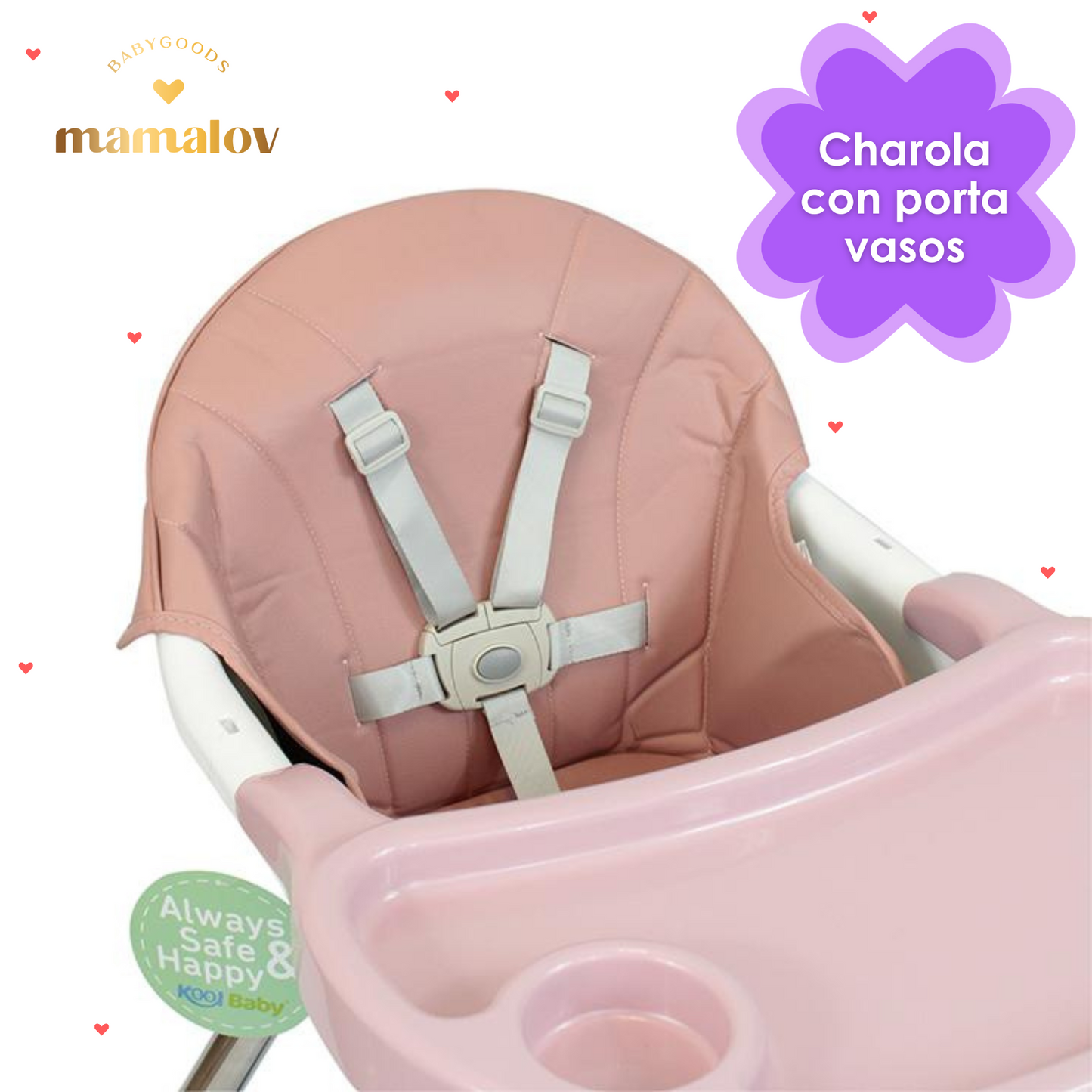 Silla Alta - Rosa SA-E03 Kool Baby