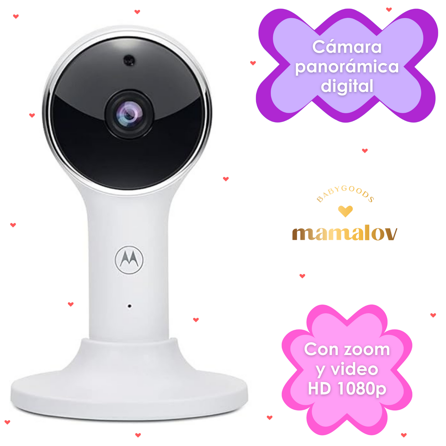 Monitor Motorola 4.3" WiFi HD WHITE VM64