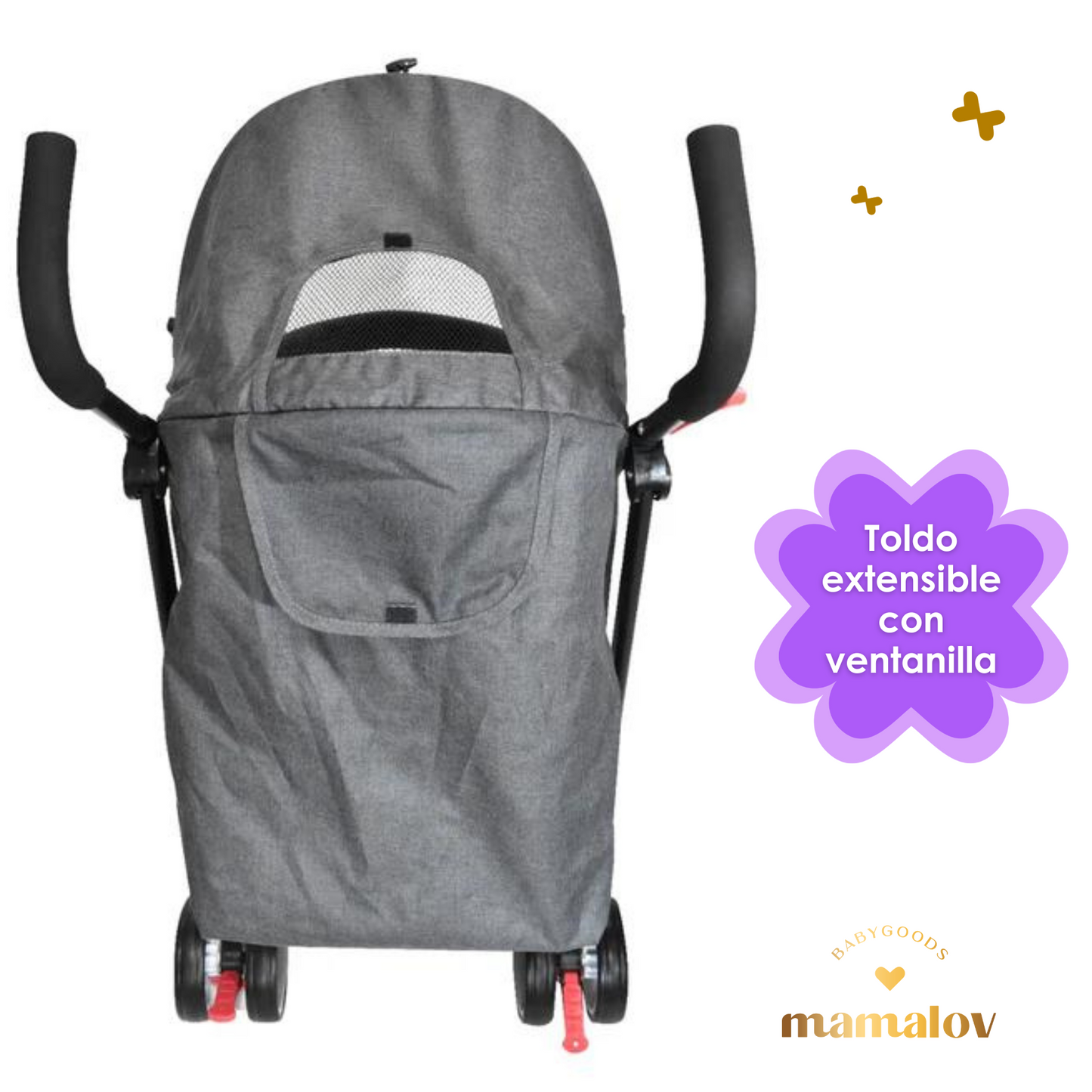 Carriola Para Bebé Viggo Ligera Plegable Gris - Infanti