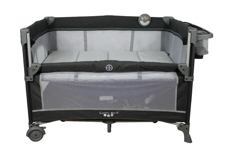 Cuna De Viaje Para Bebe Colecho Con Mosquitero Ts001 - Negro - Confety World