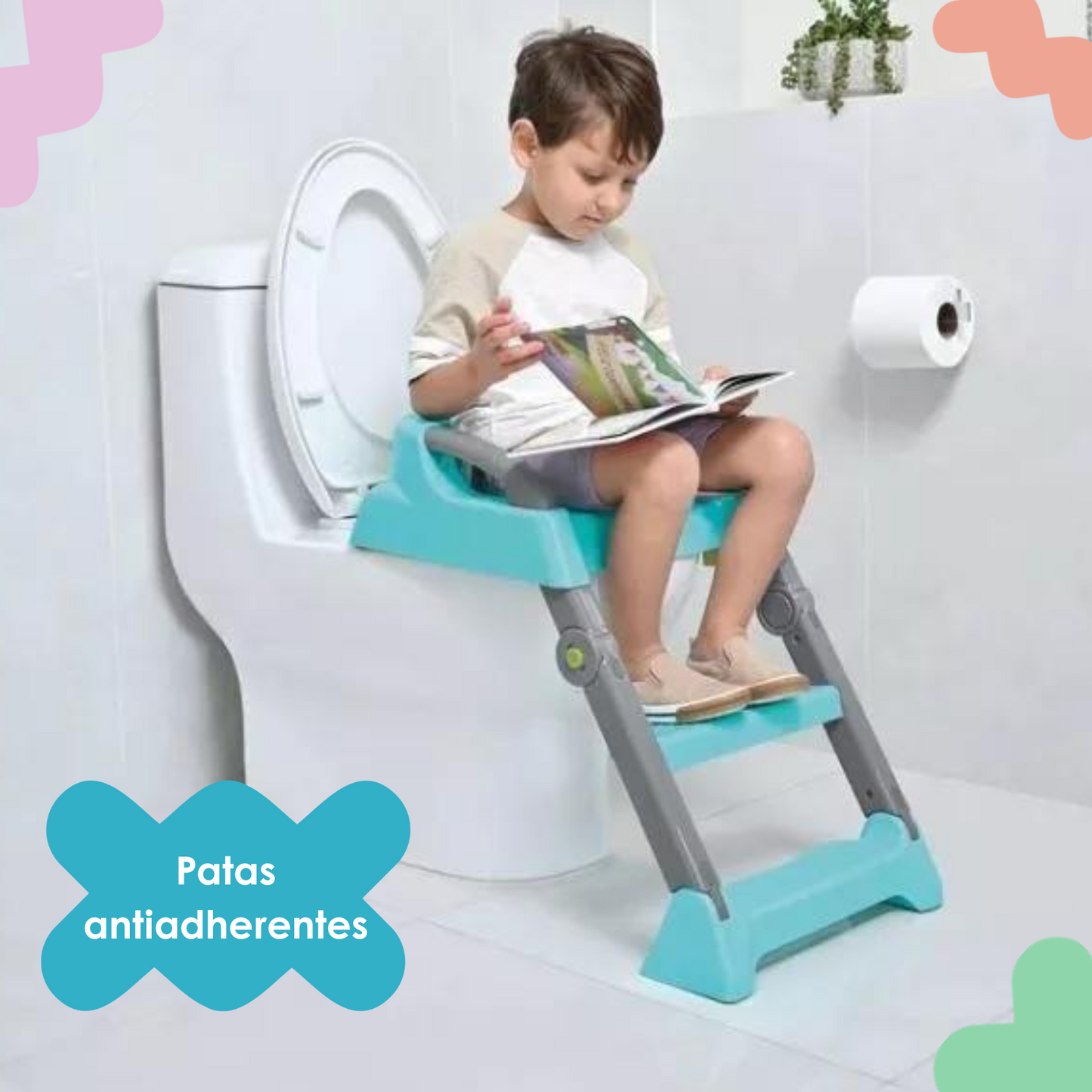 Entrenador de Baño Potty Escalera 2 en 1 - 6702 Prinsel