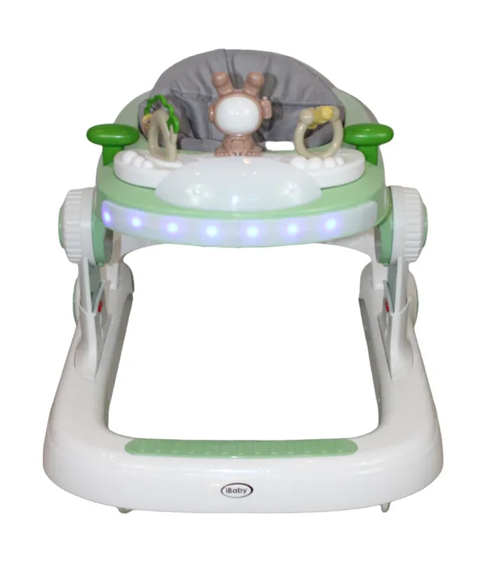 Andadera Caminadora 3 En 1 Musical Y Luces Verde Ibaby
