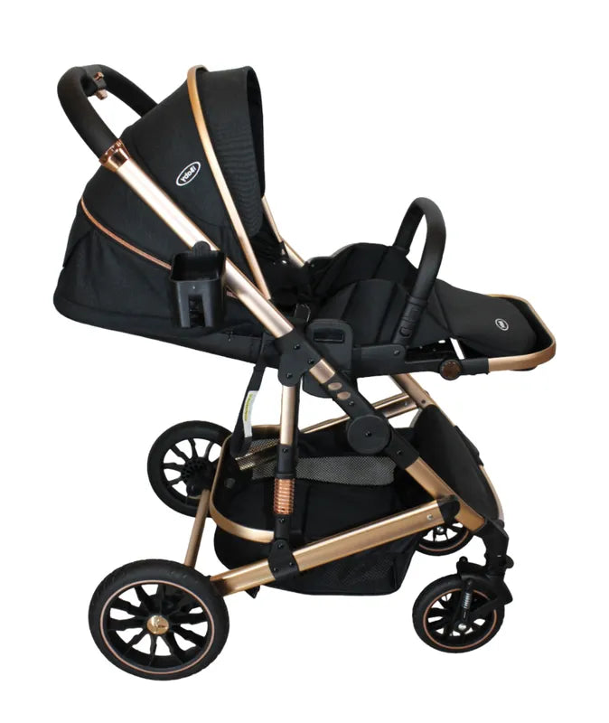 Carriola 4 en 1 Reversible Con Portabebe Alessia iBaby