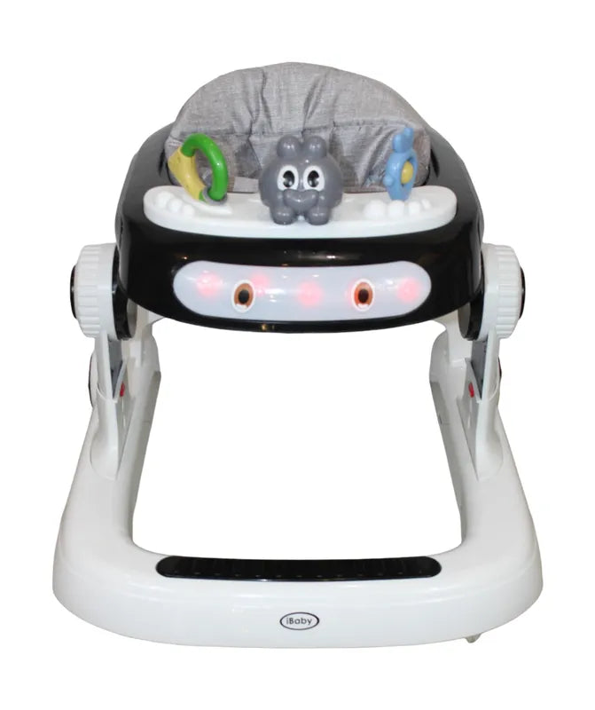 Andadera Y Caminadora 3 En 1 Musical Luces Led Negro Ibaby