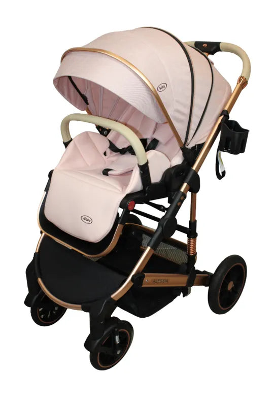 Carriola 4 en 1 Reversible Con Portabebe Alessia iBaby