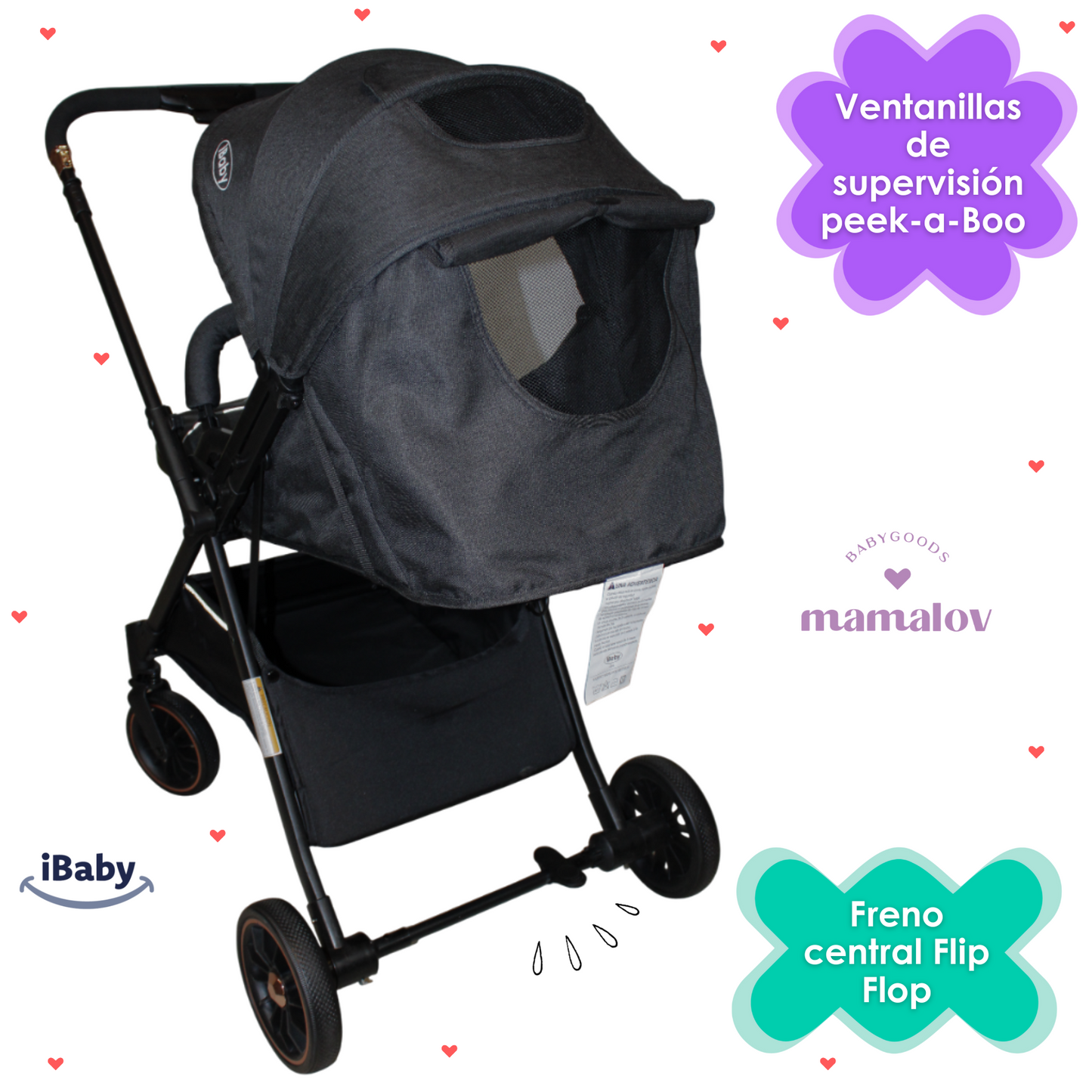 Carriola De Bebé | Compacta | Reversible | Tremiti - Ibaby