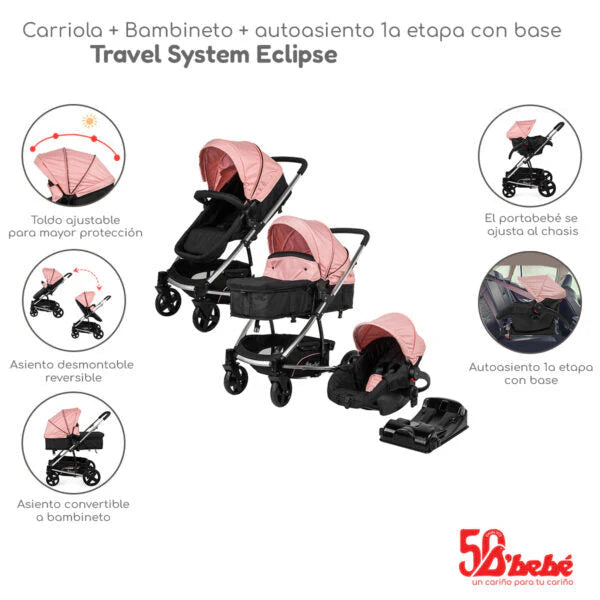 Carriola De Bebe Travel System Eclipse
