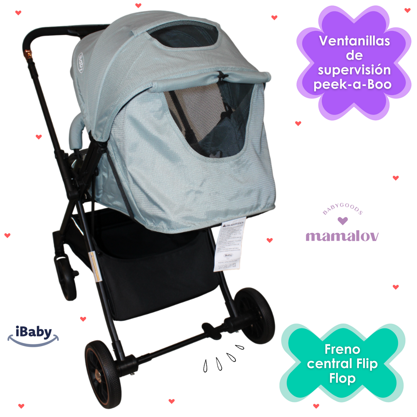 Carriola De Bebé | Compacta | Reversible | Tremiti - Ibaby