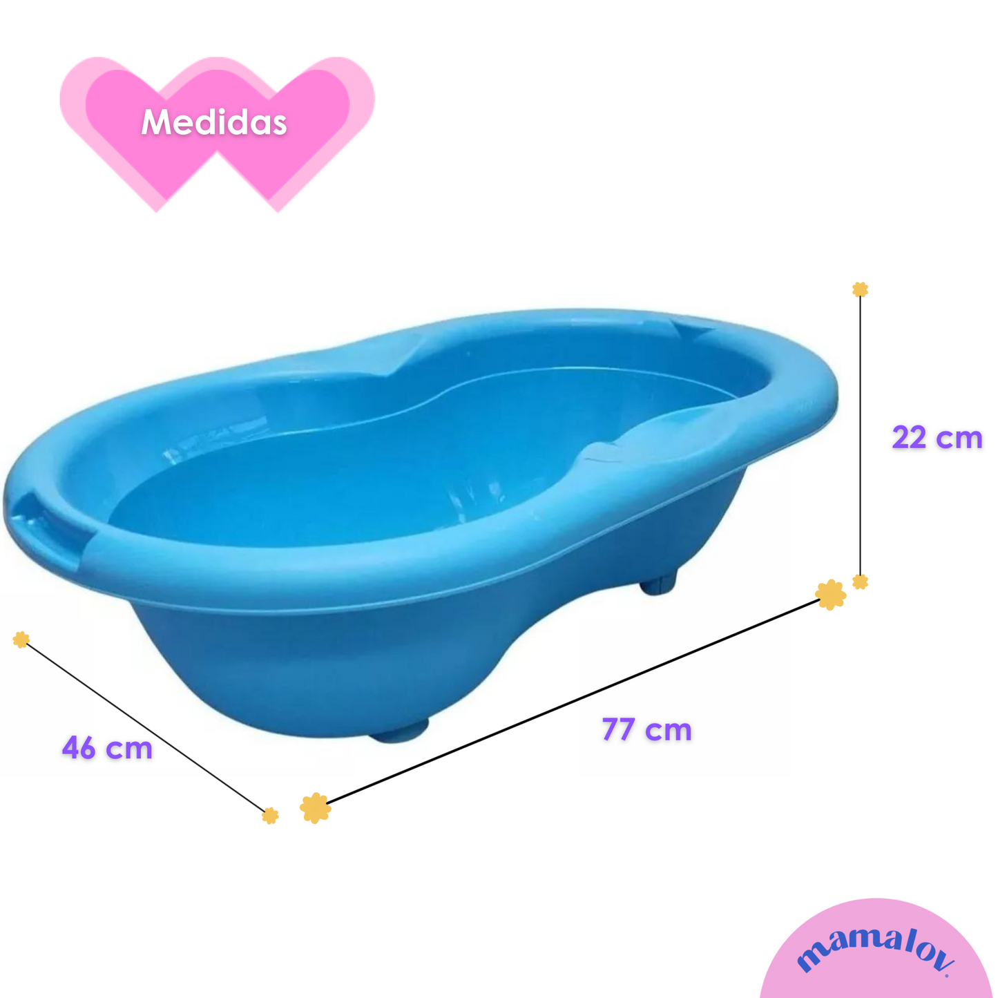 Bañera Flipper Azul Prinsel 7333AZ