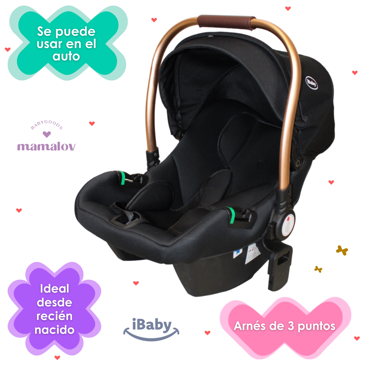 Carriola Reversible 4en1 Victoria | Porta BebǸ | Ibaby