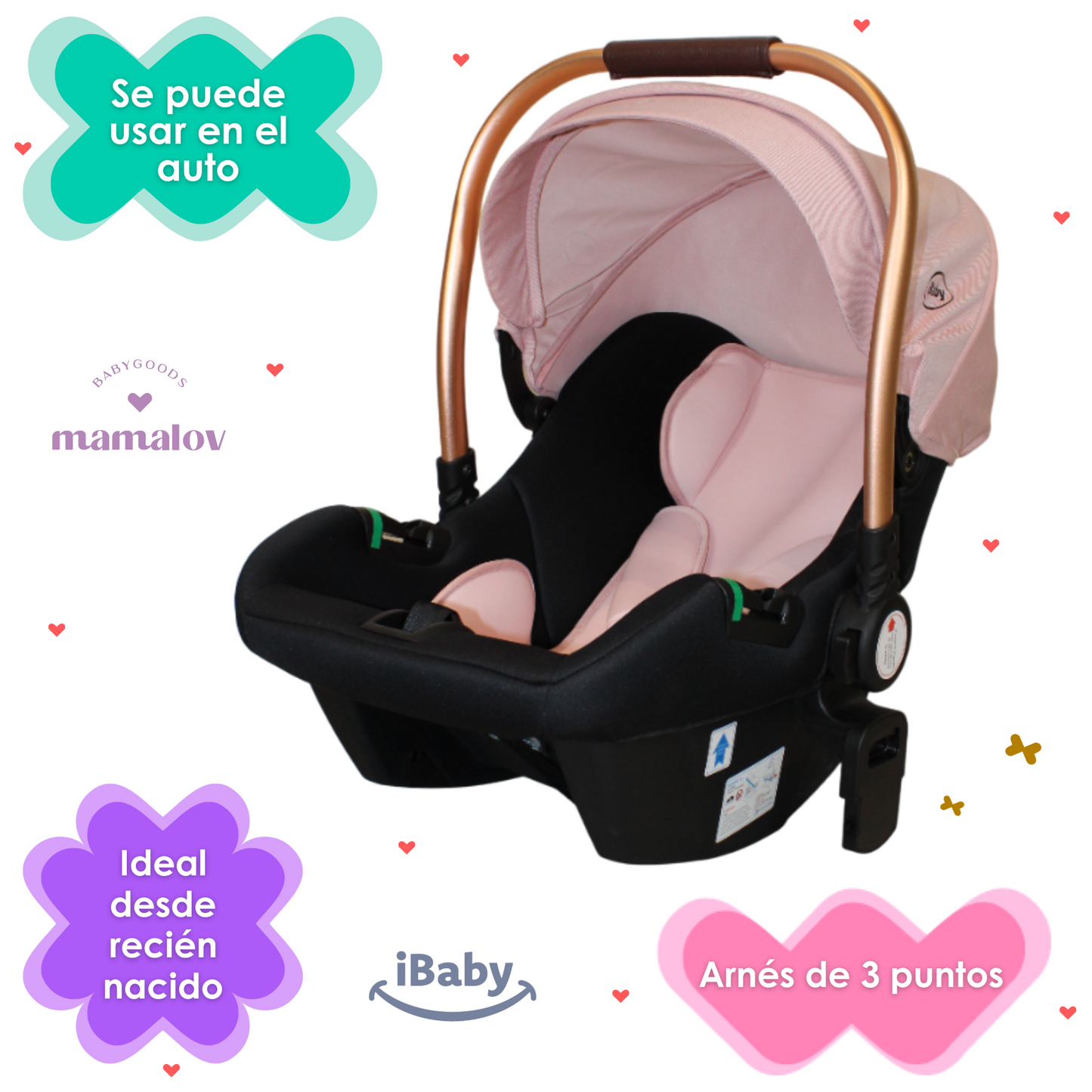 Carriola Reversible 4en1 Victoria | Porta BebǸ | Ibaby