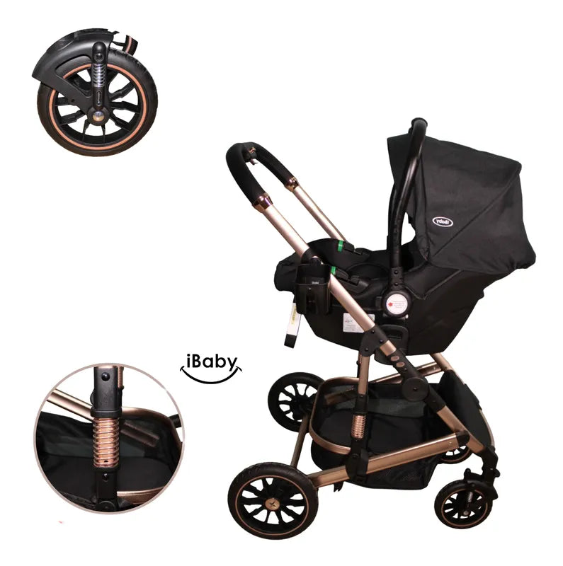Carriola 4 en 1 Reversible Con Portabebe Alessia iBaby