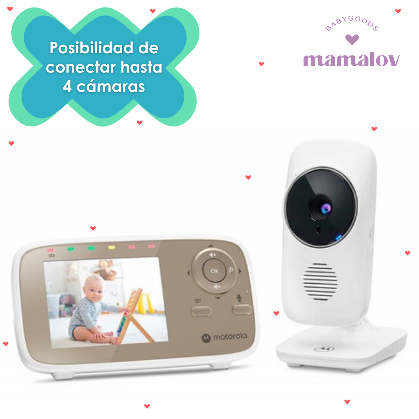 Monitor con Cámara Para Bebé - vm483 motorola