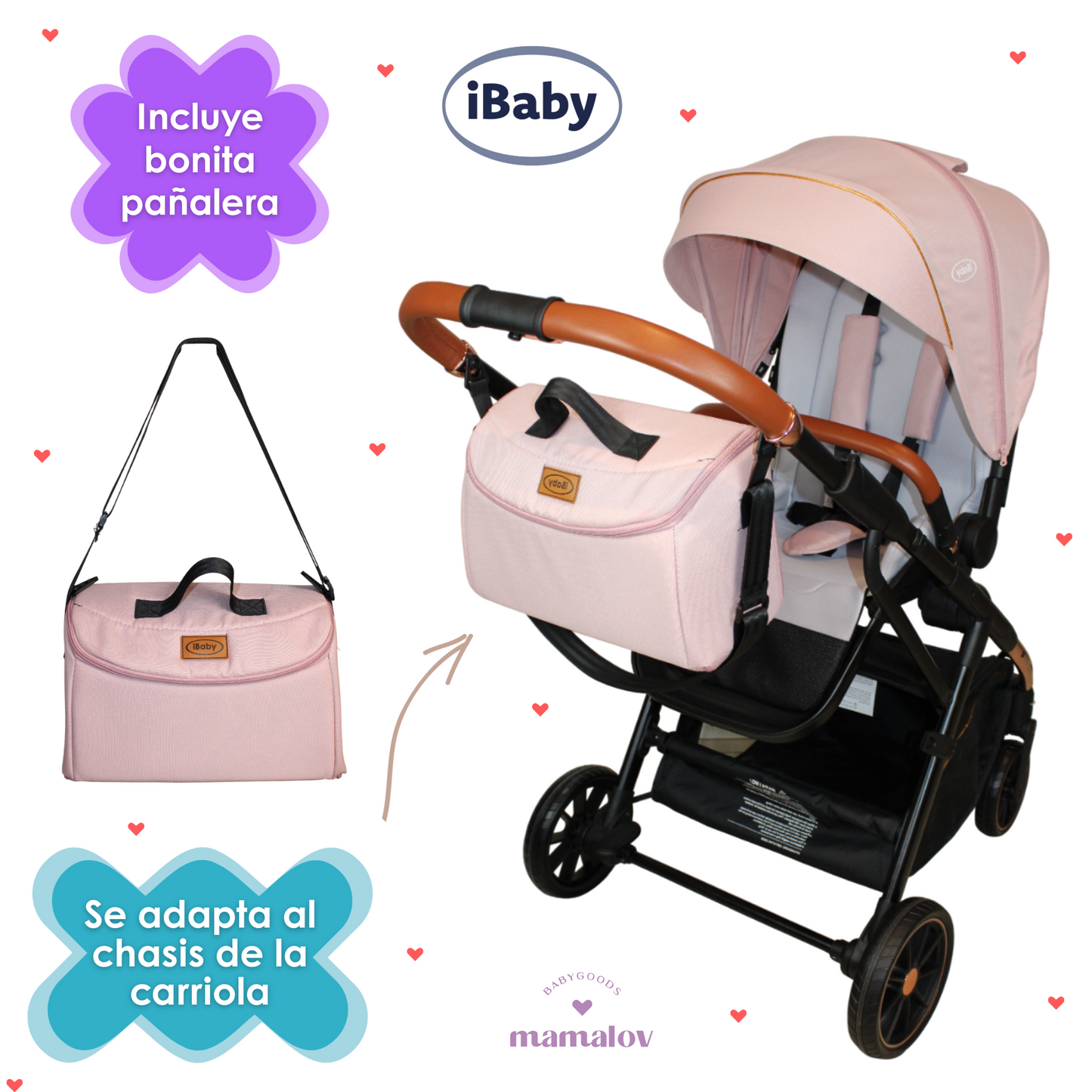Carriola 4 En 1 Con Base Para Autoasiento Borah Ibaby