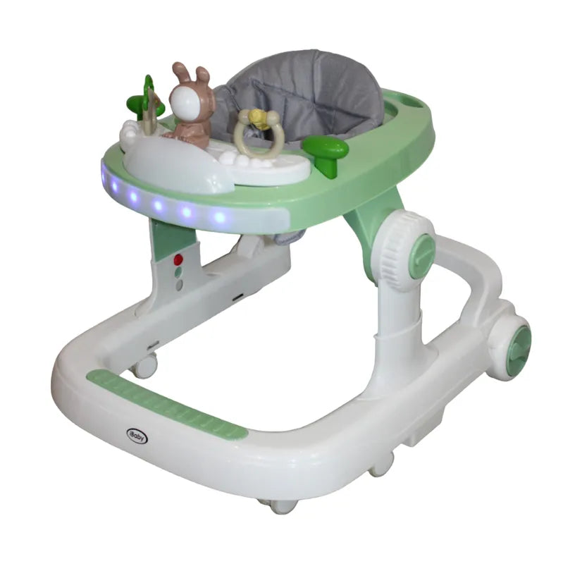 Andadera Caminadora 3 En 1 Musical Y Luces Verde Ibaby