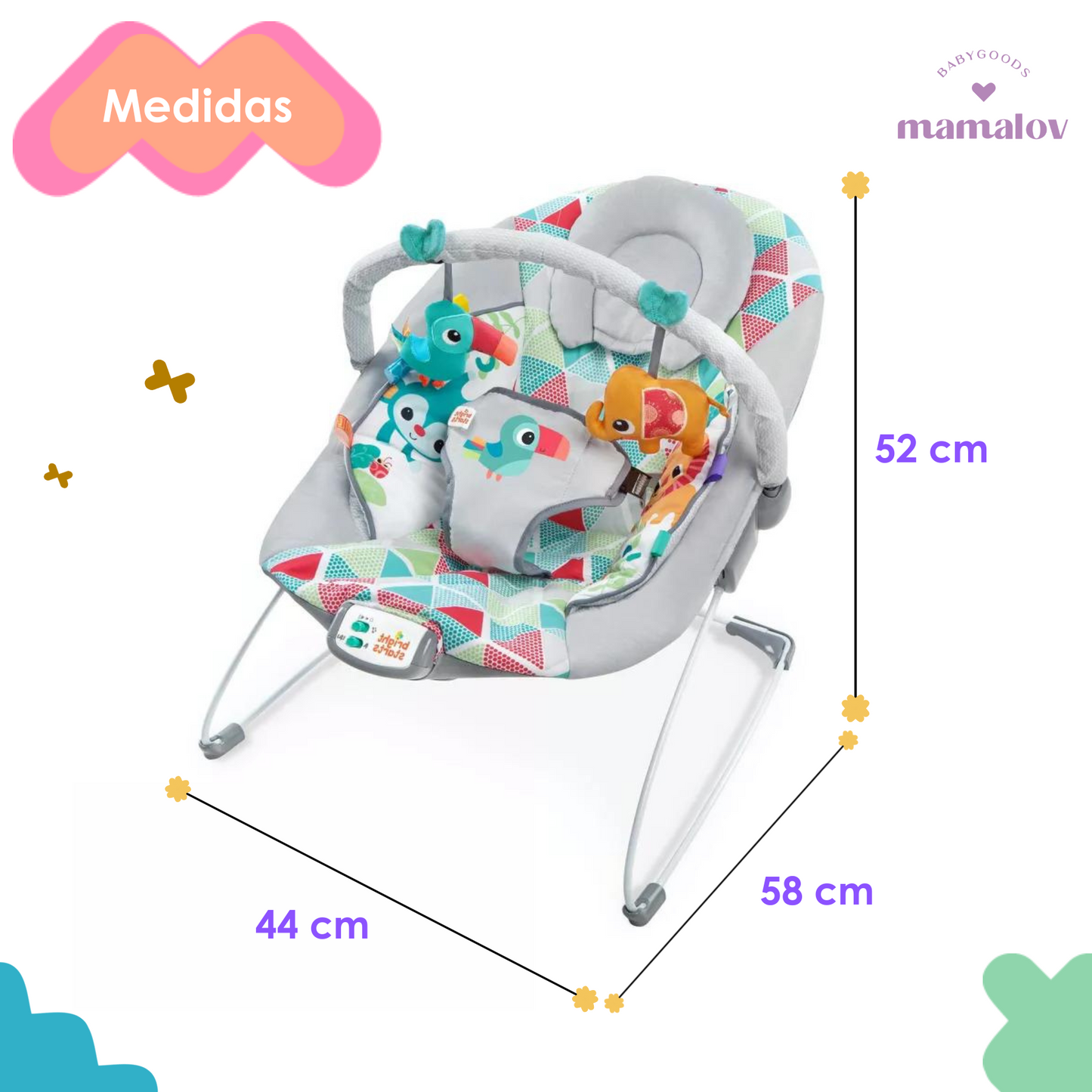 Bouncer Silla Vibradora Tucan Tango 10589 - Bright Starts