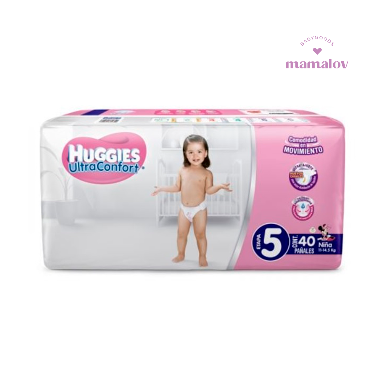 Pañal Ultra Etapa 5 de Niña - 64861 Huggies