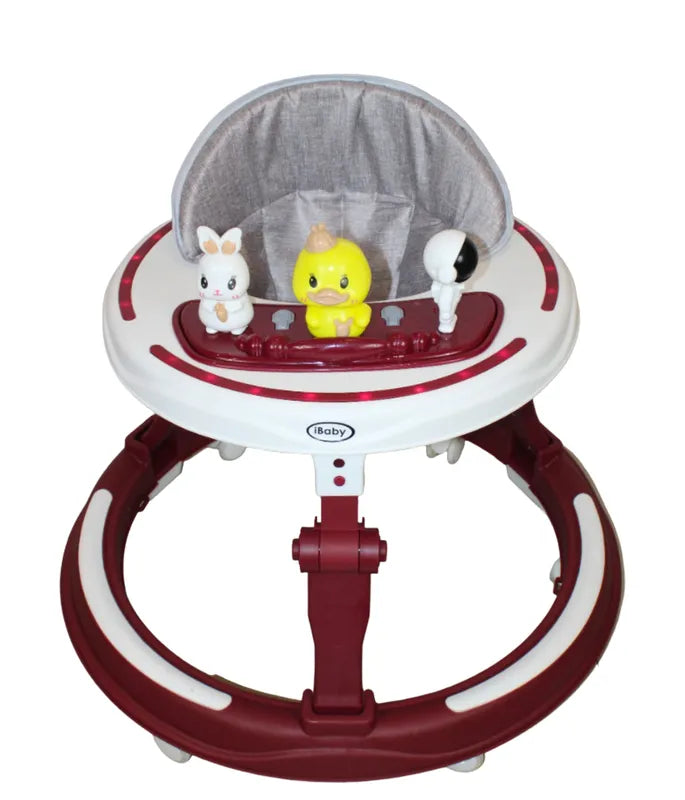 Andadera Para Bebe 3 En 1 Musical Con Luces Rojo ibaby