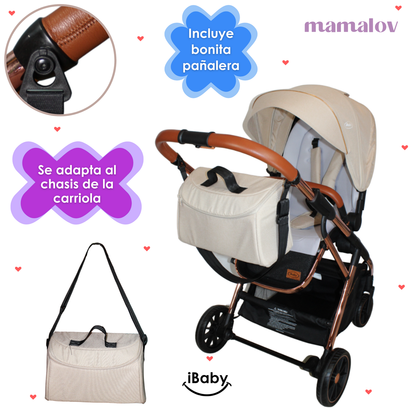 Carriola 4 En 1 Con Base Para Autoasiento Borah Ibaby