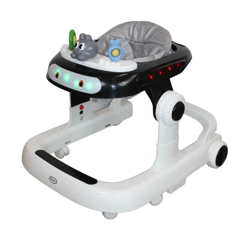 Andadera Y Caminadora 3 En 1 Musical Luces Led Negro Ibaby