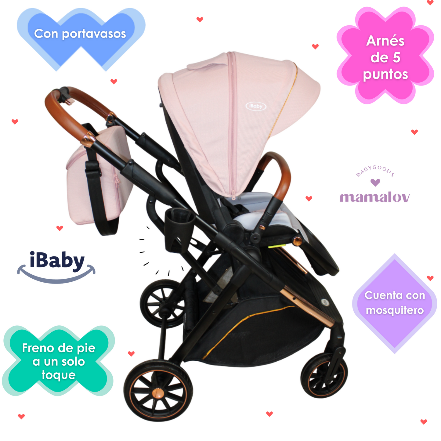 Carriola 4 En 1 Con Base Para Autoasiento Borah Ibaby
