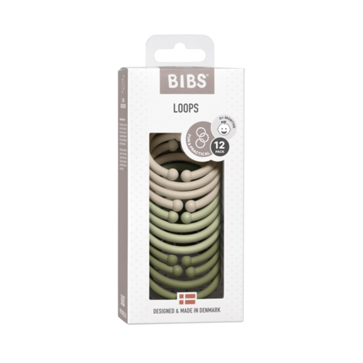 Mordedera 12 pzs - Sage/Oliva 900234 Bibs Denmark