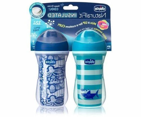 Set Vaso Entrenador con Boquilla Aislante 9 onzas - Azul Chicco