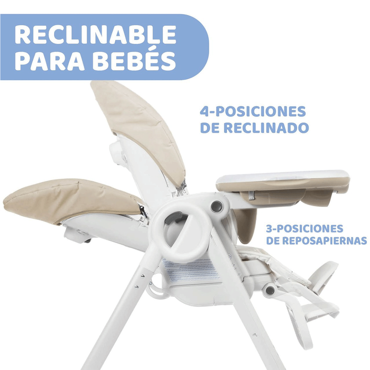 Silla Alta Polly Progress Roja Chicco