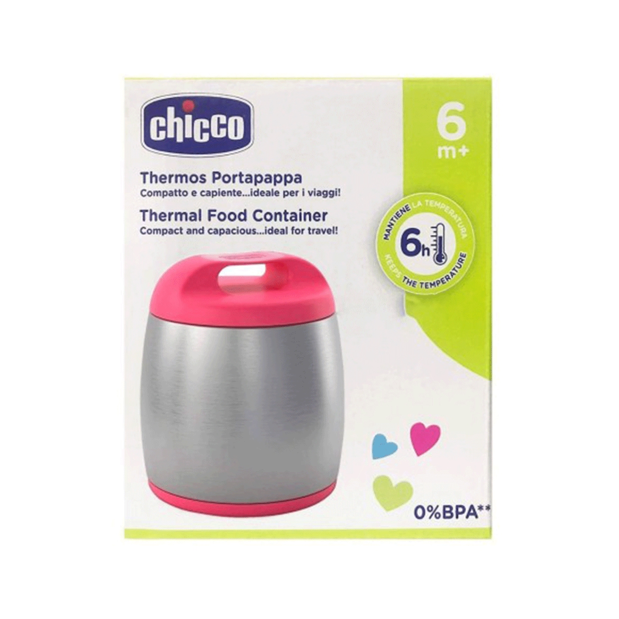 Termo Porta Alimentos Rosa Chicco 1329