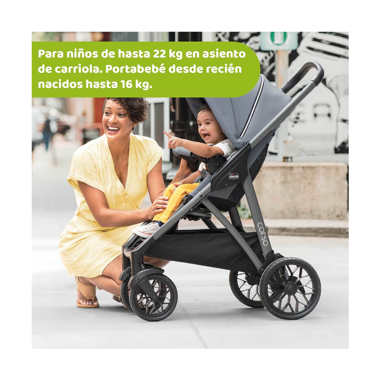 Carriola Corso Modular Travel System - Silverspring 08079610160070 Chicco