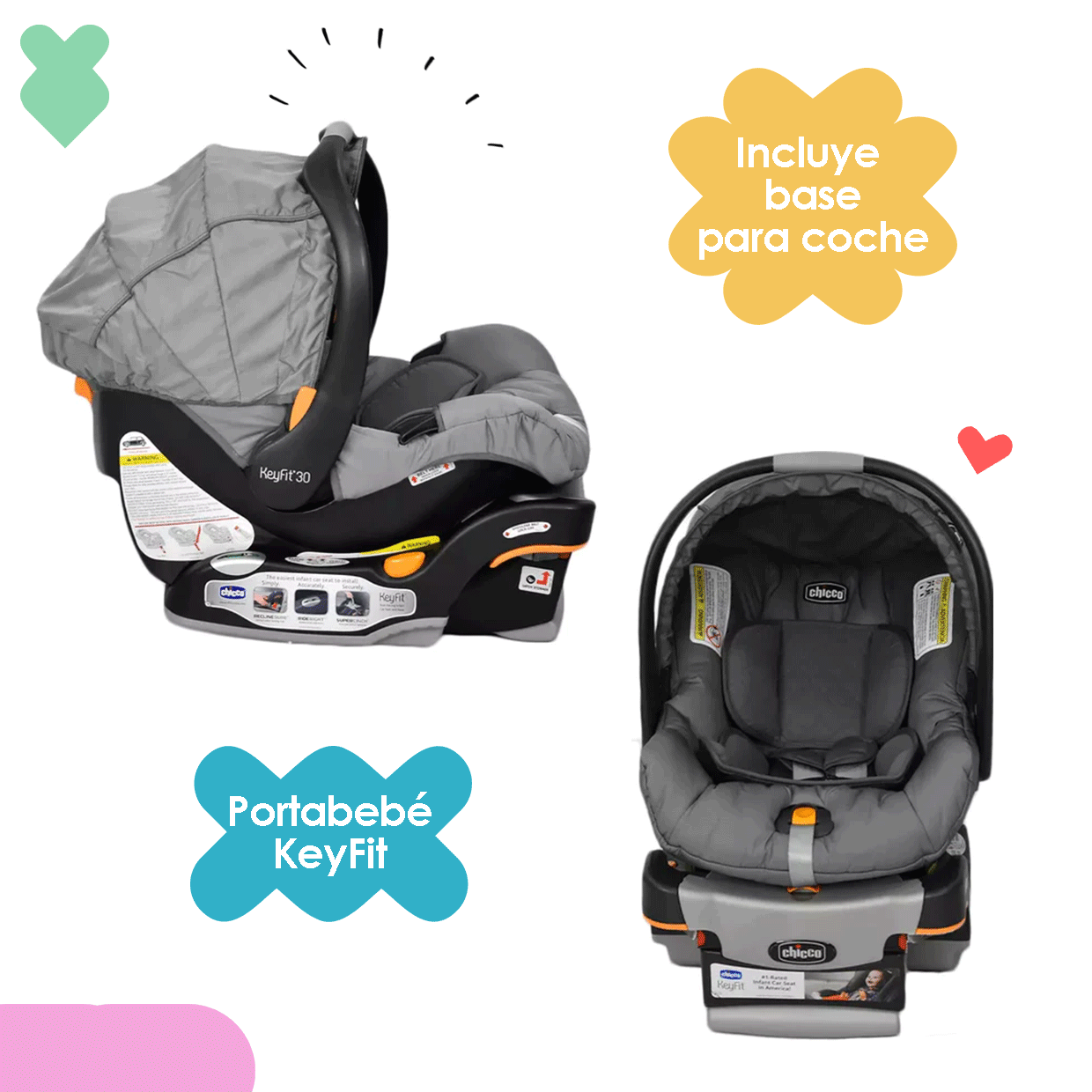 Carriola Travel System Mini Bravo Plus Slate Chicco