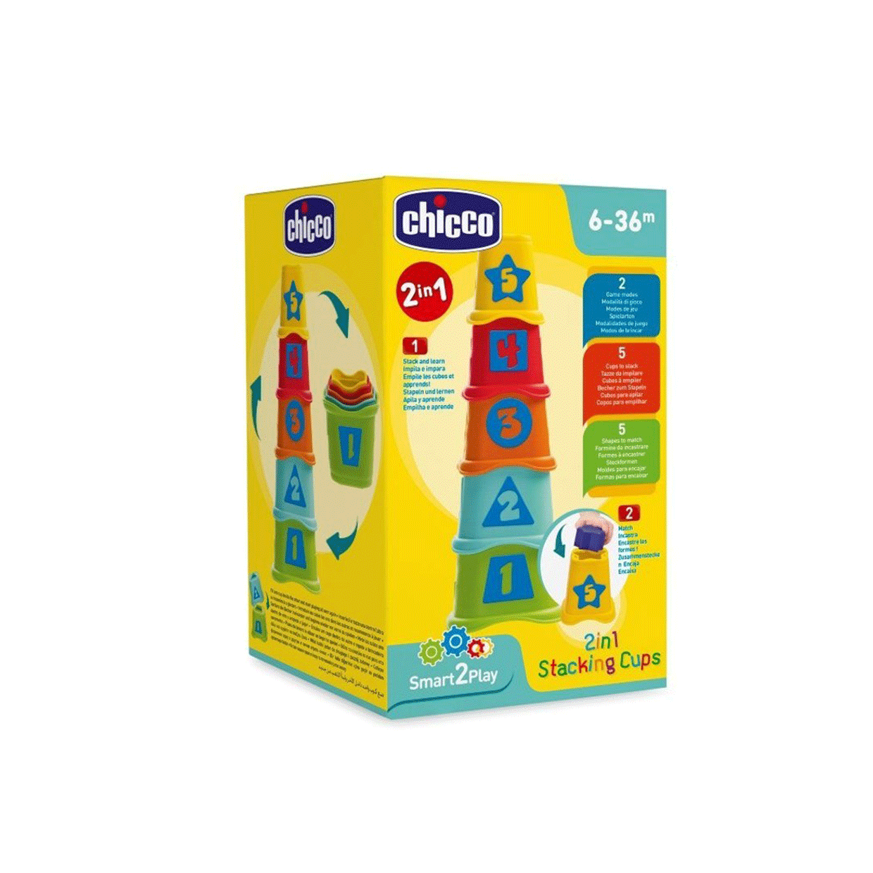SmartPlay Cubos Apilables 2 en 1 Chicco