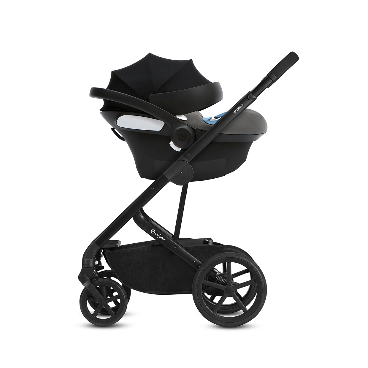 Autoasiento Portabebe Aton M con base SensorSafe & SafeLock Manhattan Grey 518002865 Cybex