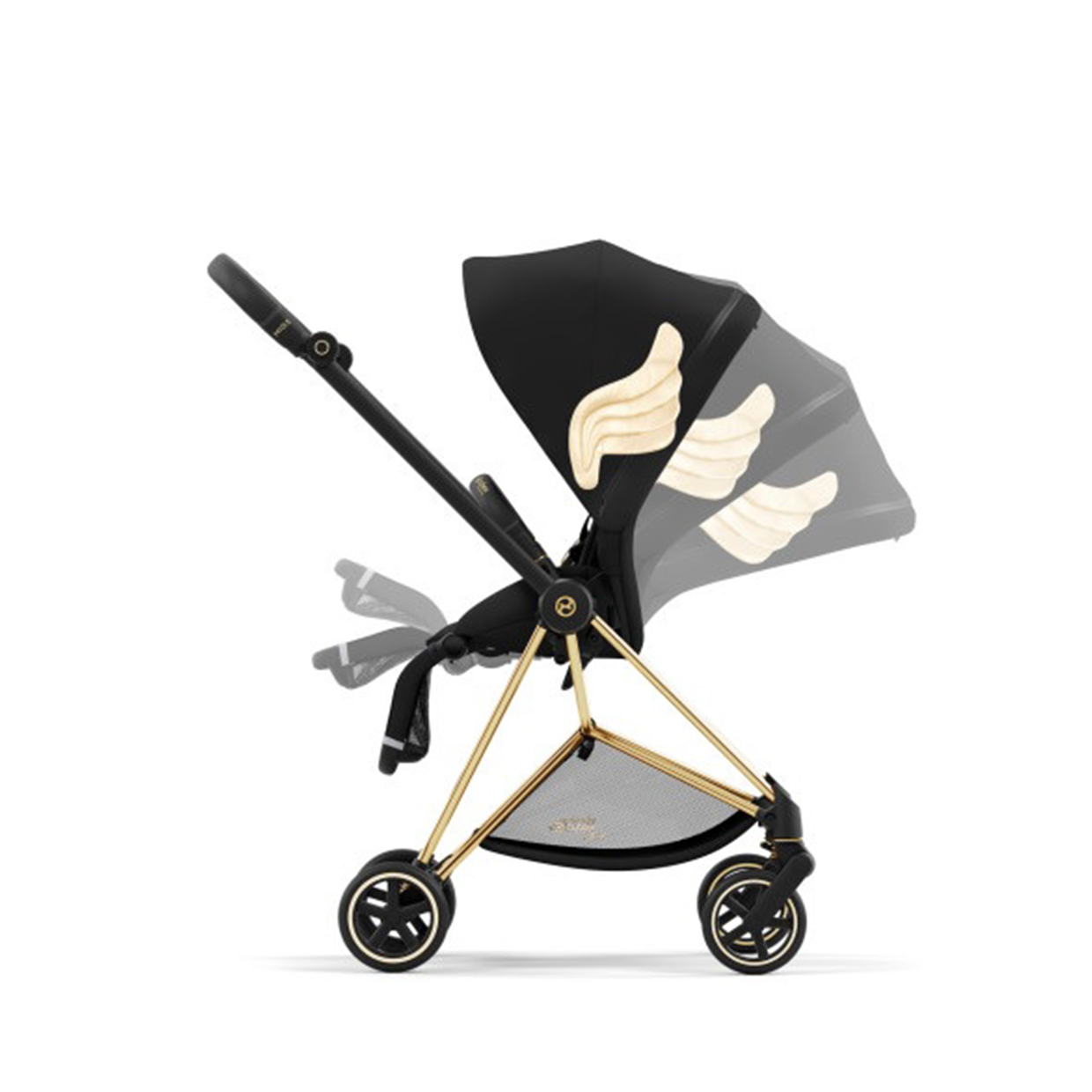 MIOS 3 Stroller Jeremy Scott Wings - Black Cybex