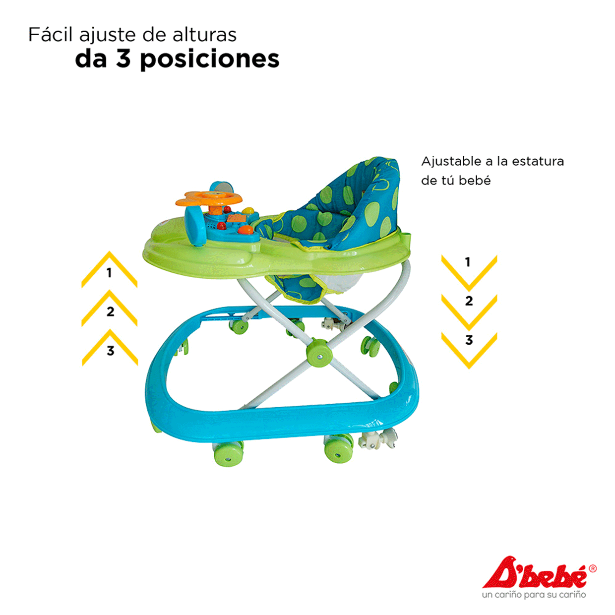Andadera Picola - Azul/Verde 76AZUL D Bebe