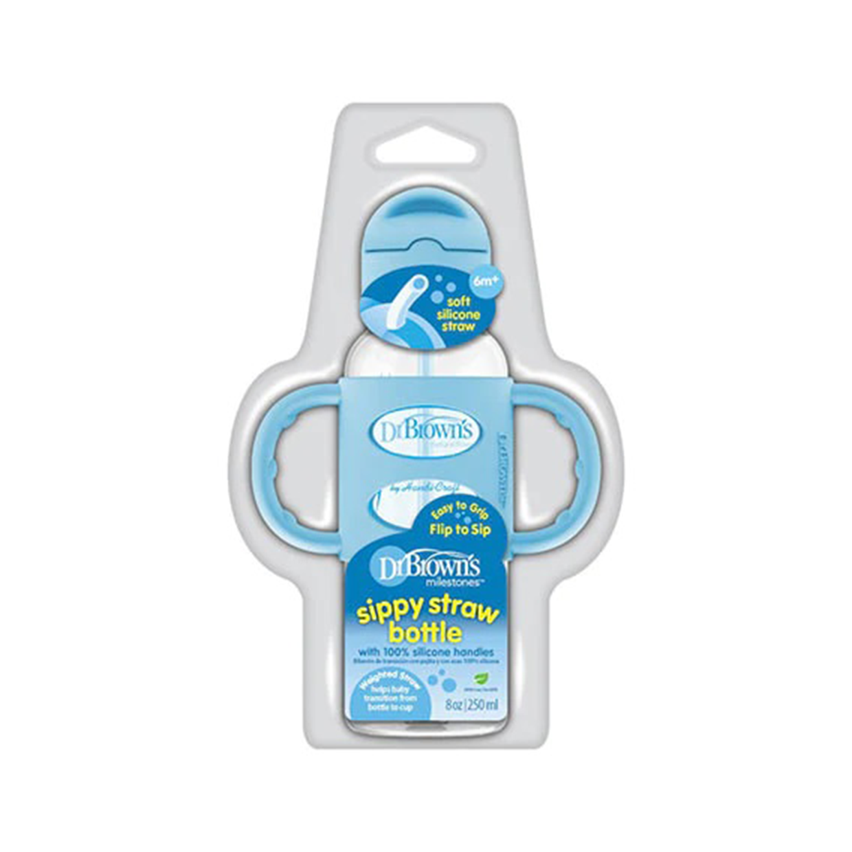 Biberon con Popote - Azul SB81102 Dr. Brown's