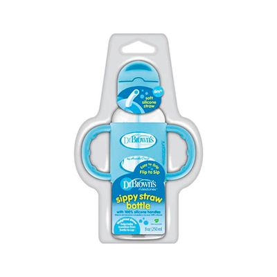 Biberon con Popote - Azul SB81102 Dr. Brown's