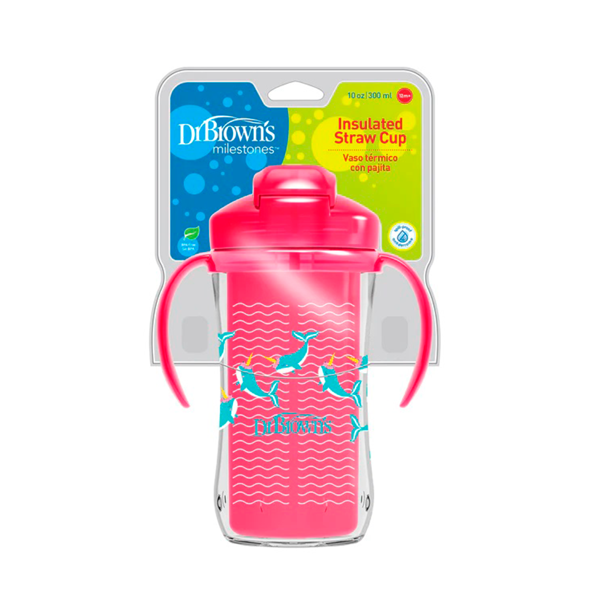 Vaso Termico 10 oz - Rosa TC01201 Dr. Brown's