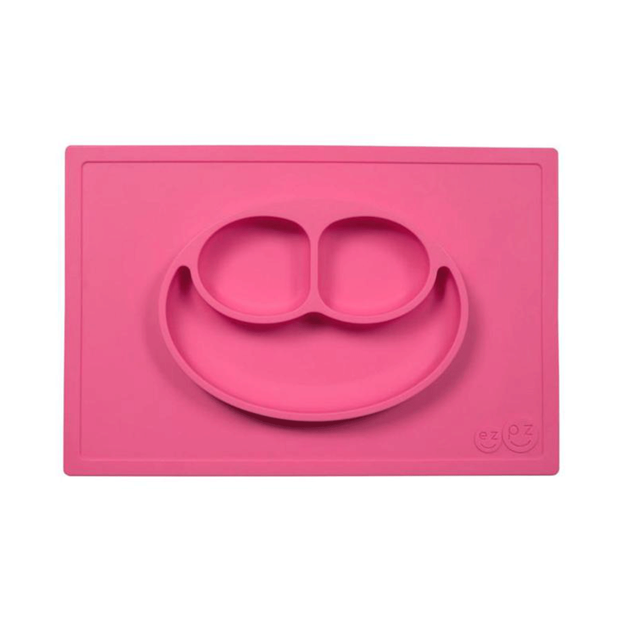 Plato de Silicon Happy Mat Rosa Ezpz