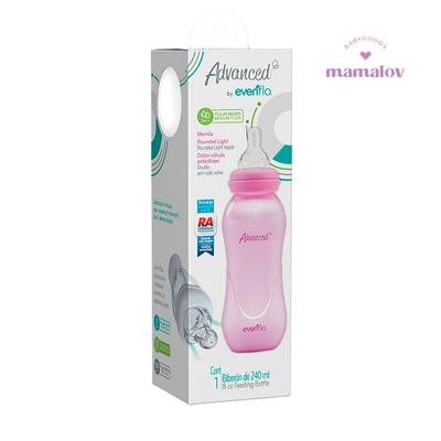 Biberon Slim Advance Girl 8oz - Evenflo