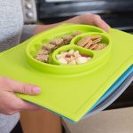 Plato de Silicon Happy Mat Verde Ezpz