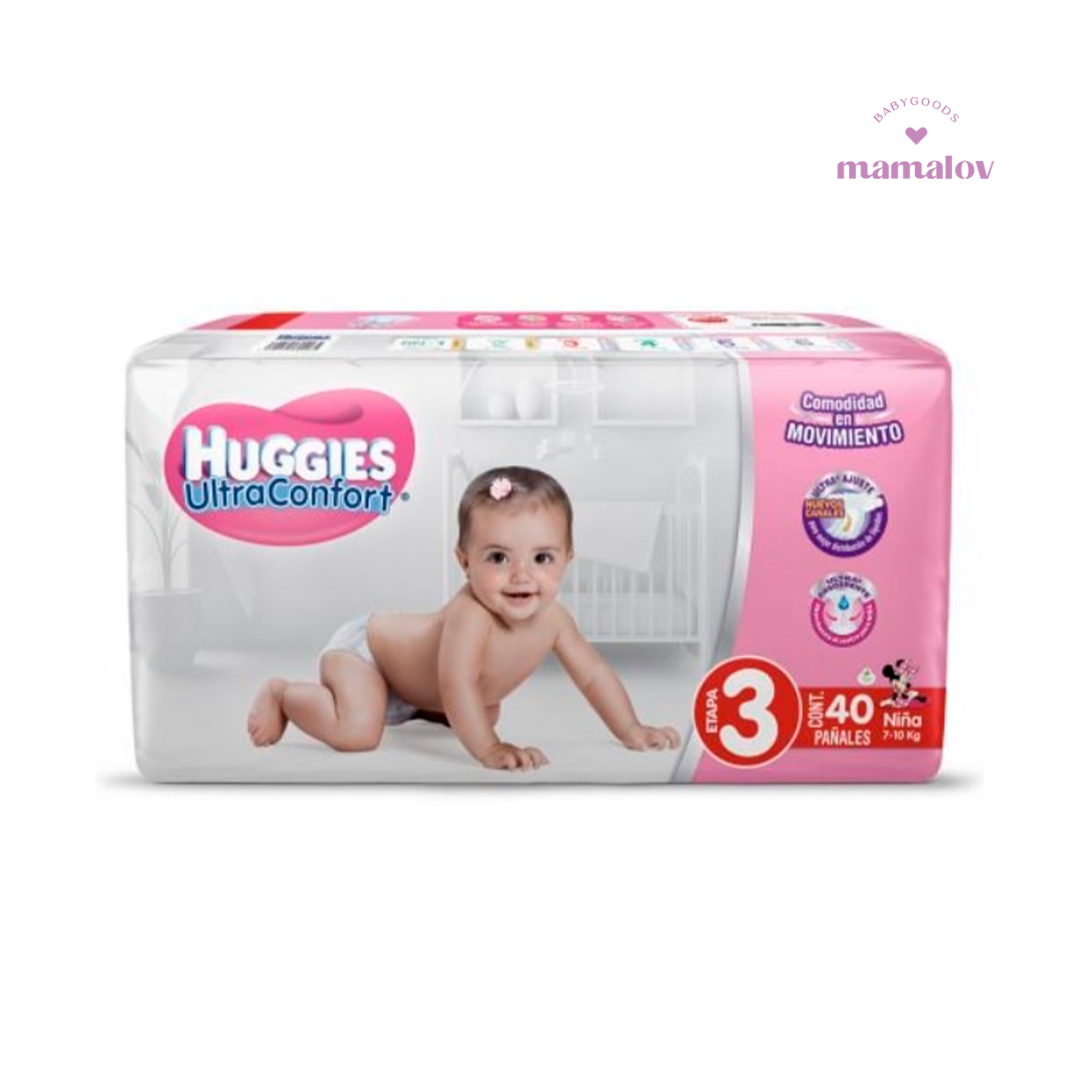 Pañal Ultra Etapa 3 de Niña - 64857 Huggies